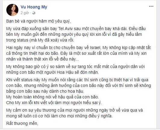 Bi chui sap mat vi phat ngon soc, Hoang My len tieng xin loi-Hinh-2